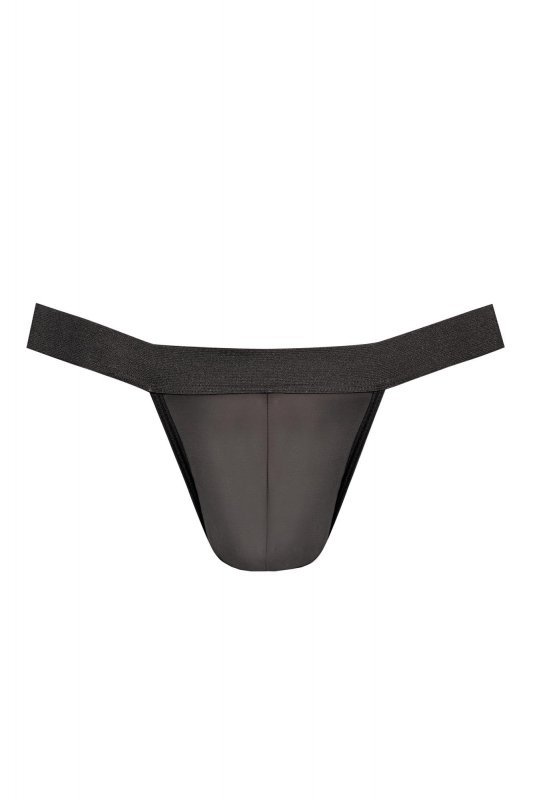 Czarne prześwitujące majtki męskie jockstrapy Petrol jock strap S