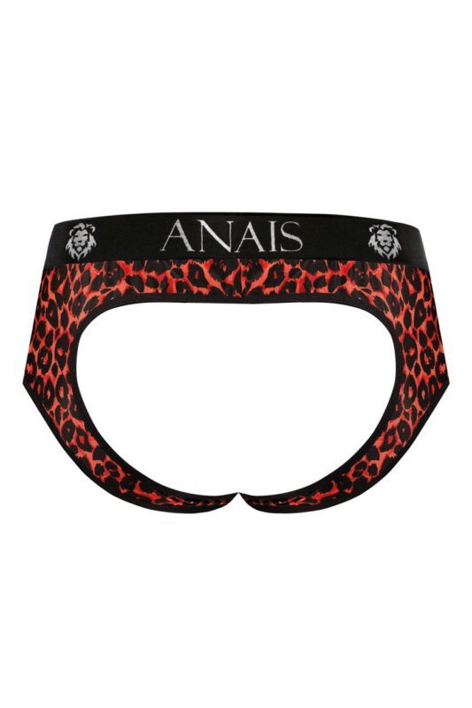 Sexy bokserki męskie w czerwoną panterkę jockstrapy Tribal jock bikini S