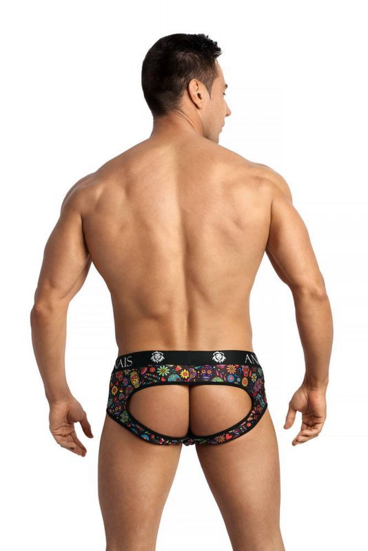 Męskie jockstrapy majtki odkryte pośladki Mexico jock bikini L