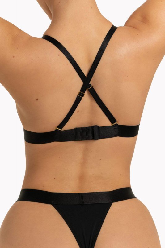 Maura set black bra+thong XS