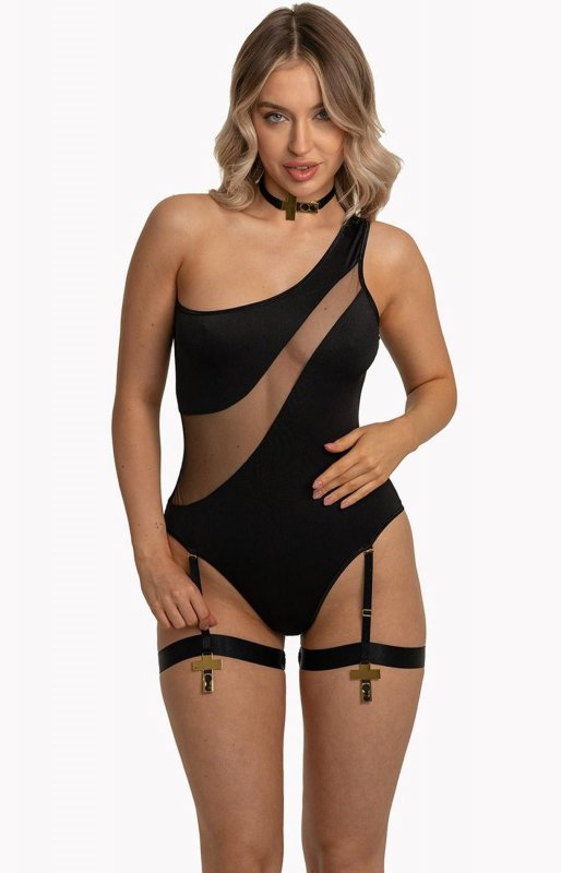 Eleganckie czarne body Jenny XXL/XXXL