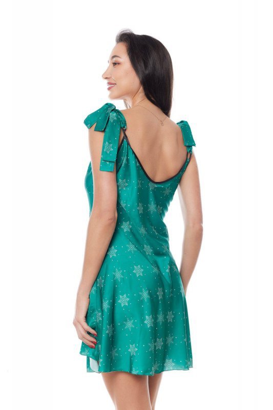 Damska halka koszulka Aster Chemise X-mas z reniferem zielona XS