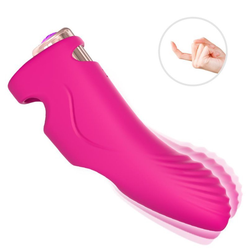 Wibrator nakładka na palec sex masażer stymulator punktu G różowy