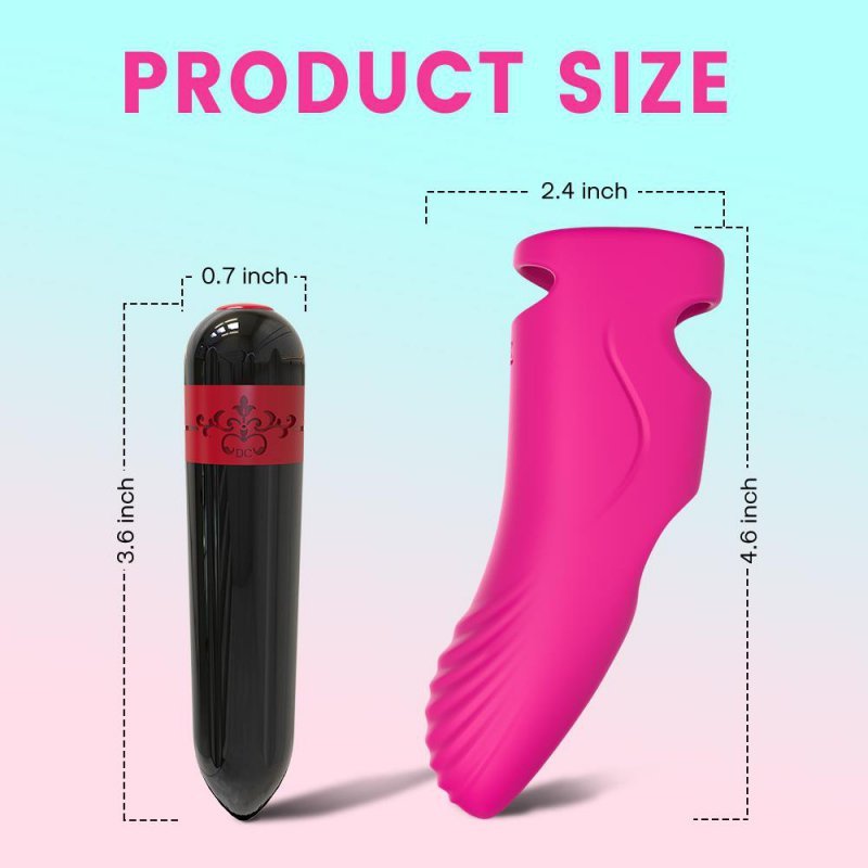 Wibrator nakładka na palec sex masażer stymulator punktu G różowy