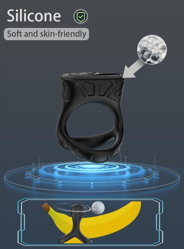 Wibrujący pierścień erekcyjny na penisa i jądra stymulator łechtaczki