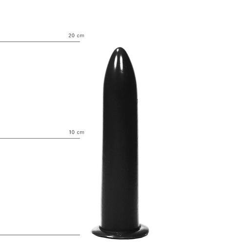 Gładkie czarne dildo sztuczny penis dawca orgazmów 20 cm