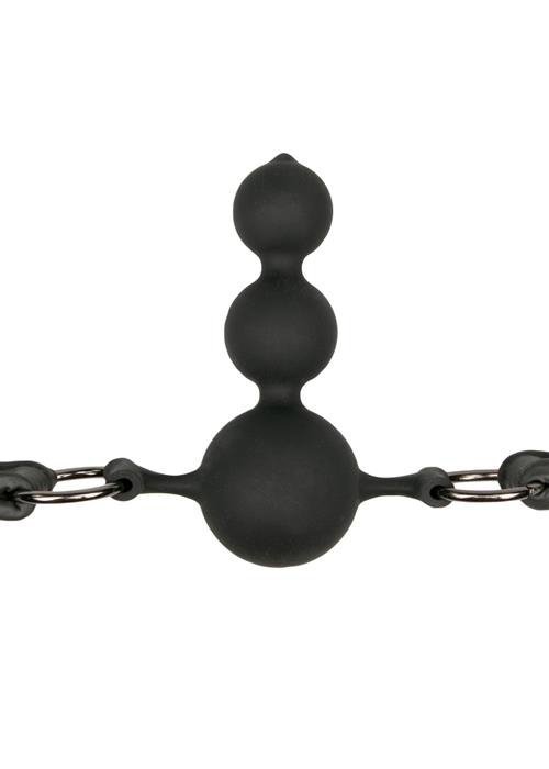 ball gag, knebel bal gag, gag ball z kulkami, 