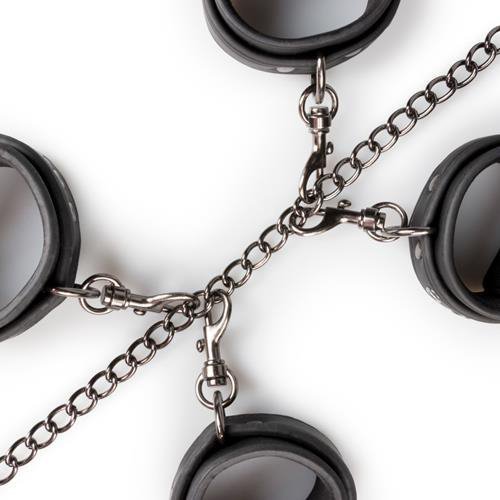 Kajdanki Fetish set with collar, ankle- and wrist cuffs
