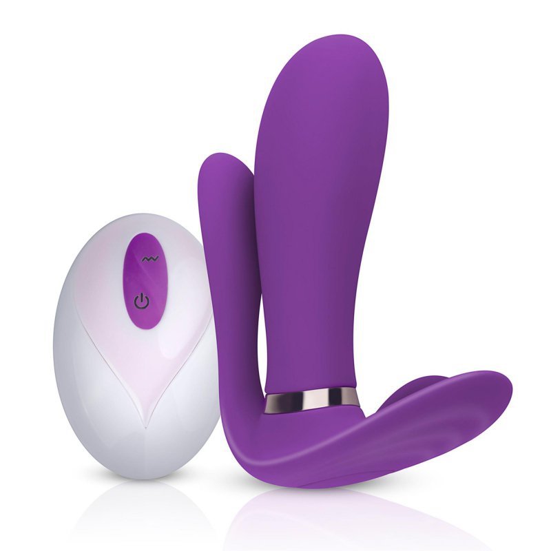Remote wearable vibrator purple
