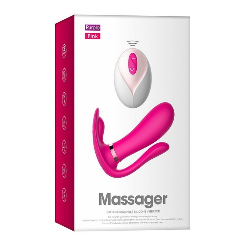 Remote wearable vibrator red