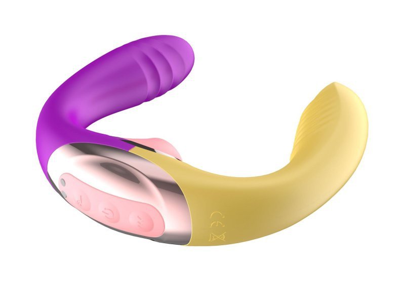 Podwójny wibrator stymulator łechtaczki