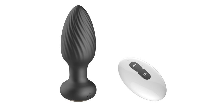 Korek analny rotacja Retating remote anal plug