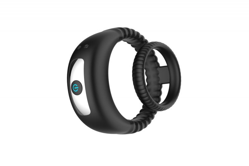 Dual ring vibrating penis ring