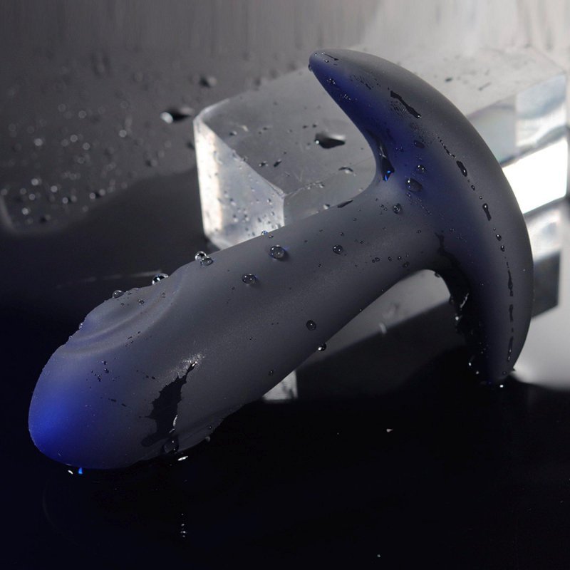 Korek analny z podwójną wibracją i pilotem Dual tapping anal plug