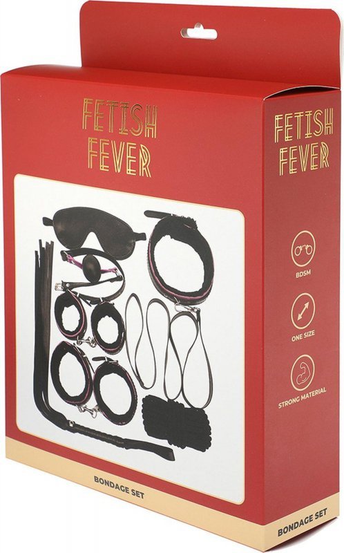Zestaw gadżetów BDSM 7 - elementów Fetish Fever