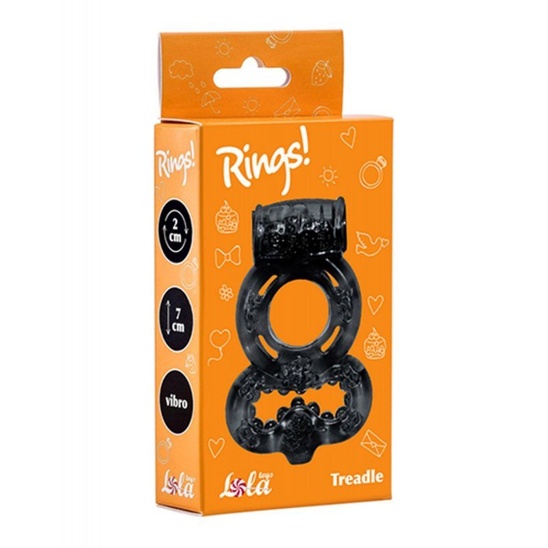 Cockring rings treadle black