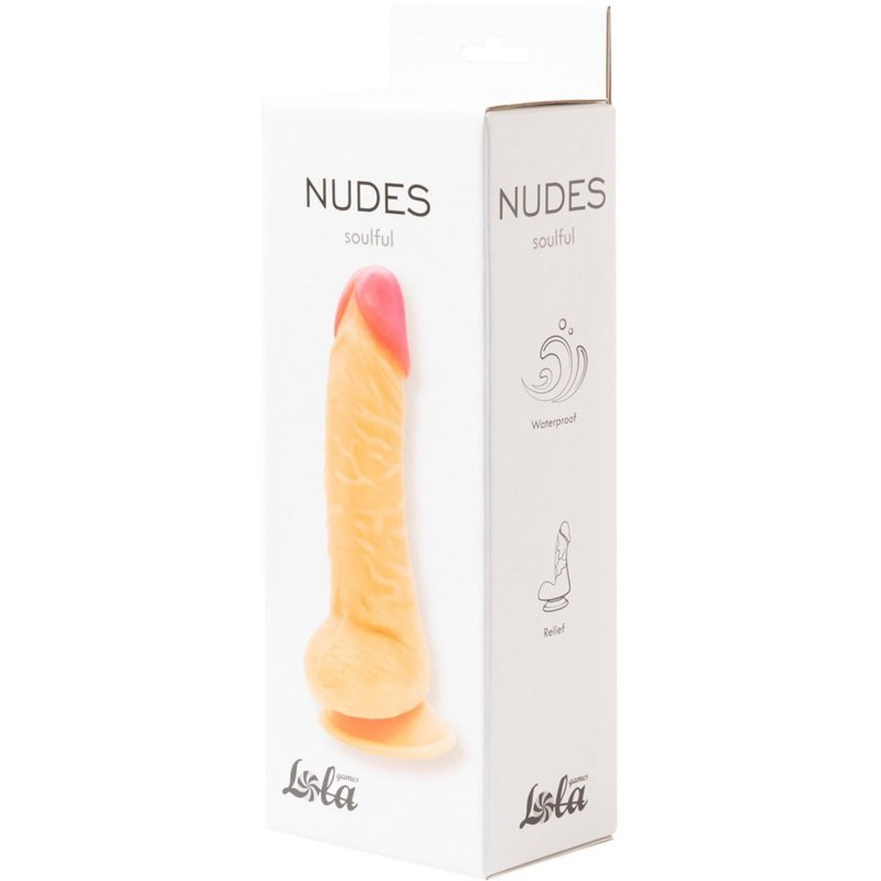 Dildo żylaste z przyssawką Nudes Seductive 19cm