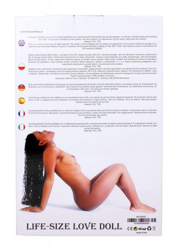 Dmuchana sex lalka murzynka realistyczna pochwa anus z funkcją wibracji