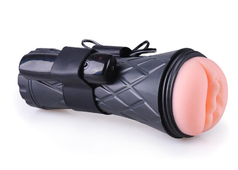Masturbator vibrating vagina cyber skin- latarka