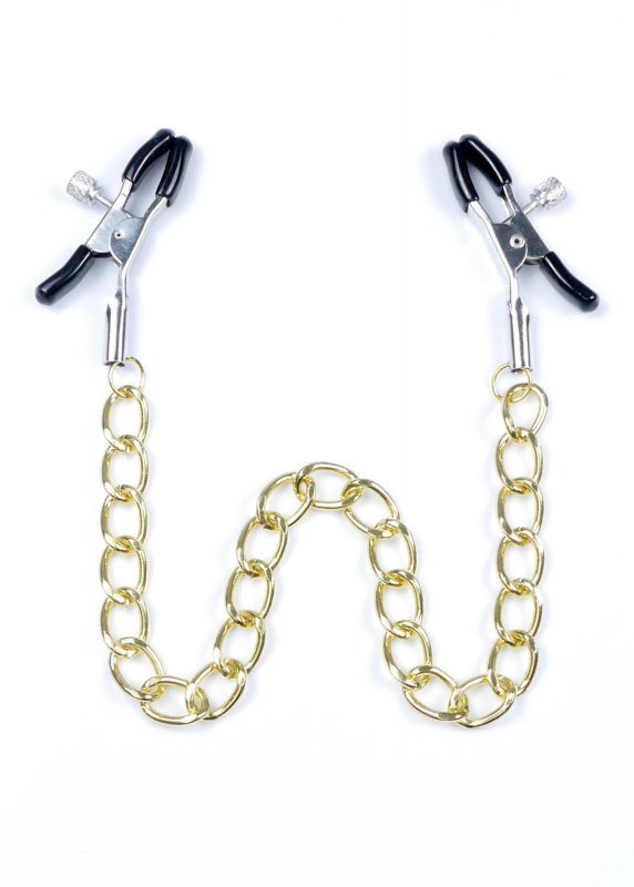 Klipsy na sutki łańcuch Exclusive Nipple Clamps No.8 - Fetish B
