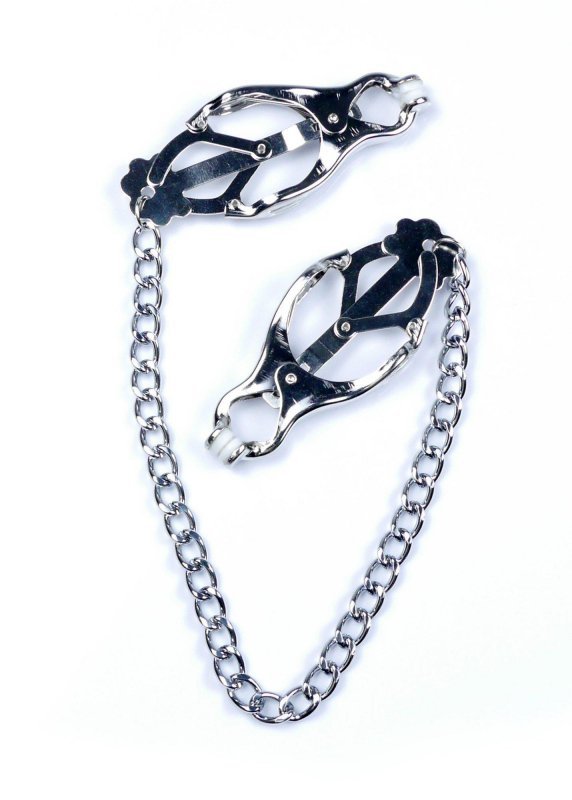 Klipsy na sutki łańcuch Exclusive Nipple Clamps No.11 - Fetish B