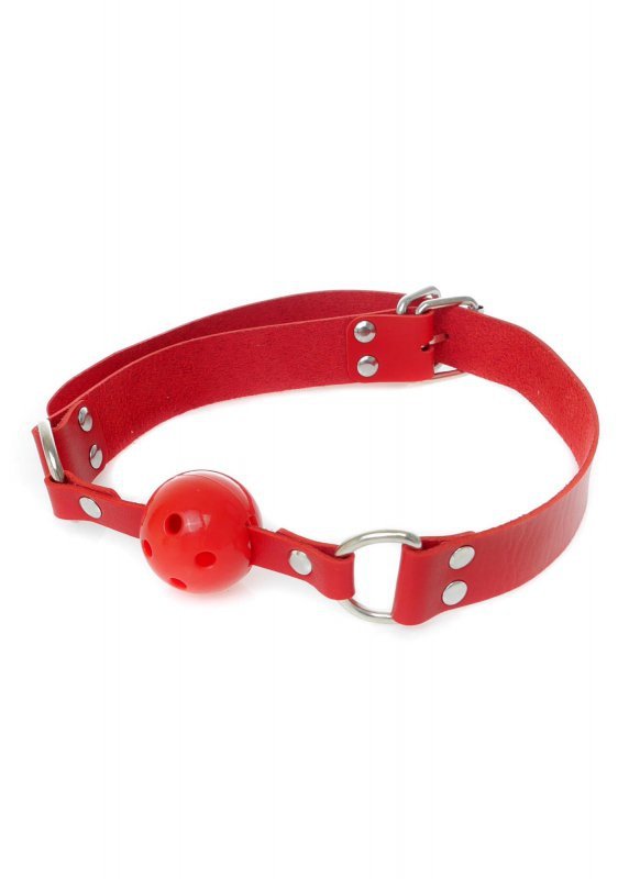 Knebel kulka do ust z dziurkami Ball Gag