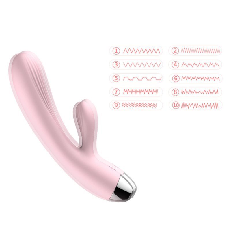 Wibrator króliczek stymulator łechtaczki z funkcją grzania
