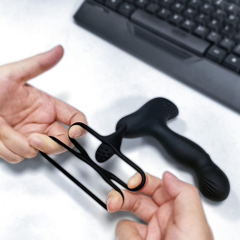 Wibrator silicone massager 7 function and heating function, black