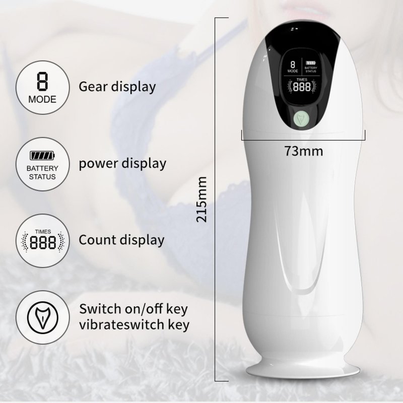 Masturbator vibration 8 vibration modes + interactive function