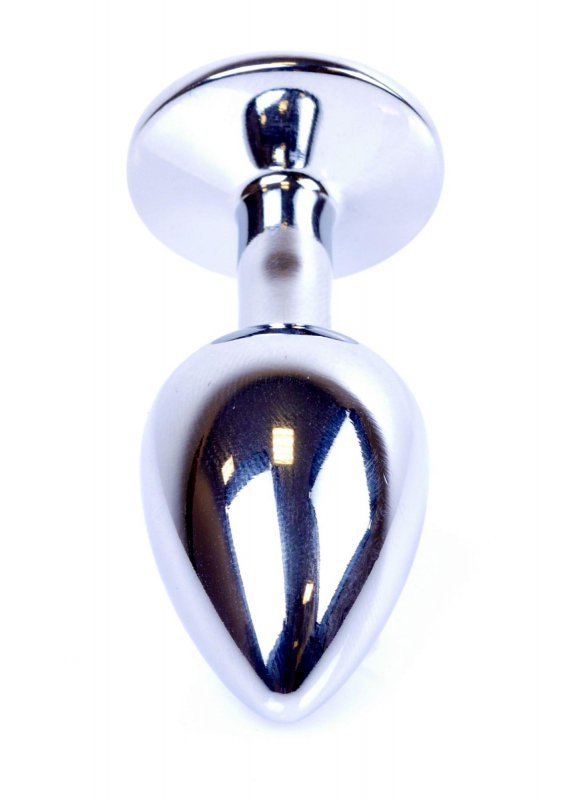 Korek analny z diamentem Jewellery Silver PLUG- Clear