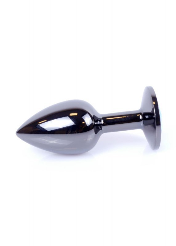 Korek analny z kryształem Jewellery Dark Silver PLUG- Rose
