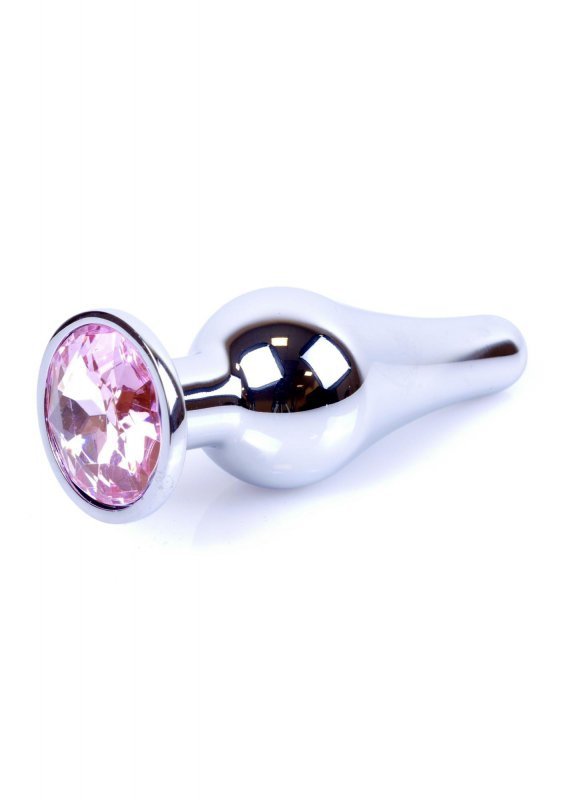 Korek analny z kryształem Jewellery Silver BUTT PLUG- Rose