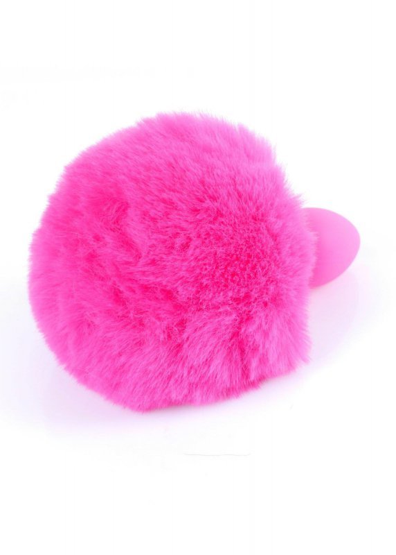 Korek analny ogonek króliczka Jewellery Silicon PLUG - Bunny Tail - Pink