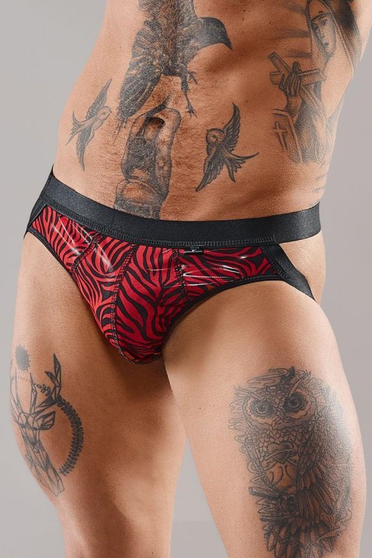Męskie seksowne majtki jockstraps odkryty tyłek - M