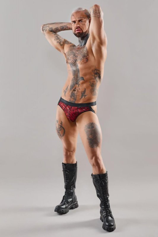 Męskie seksowne majtki jockstraps odkryty tyłek - M