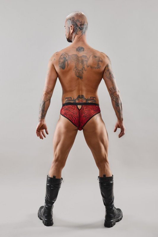 Męskie majtki brazyliany chippendales błyszczące - S