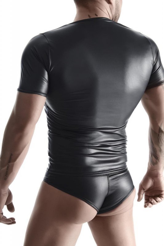 Męski t-shirt z wetlooka w serek M