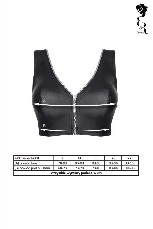 Bielizna - Brelisabetta001 top czarny rozmiar XL