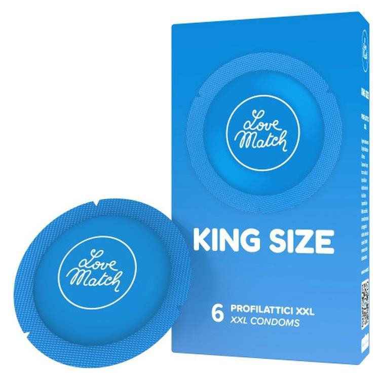 Prezerwatywy-Love match king size XXL - 6 pcs pack