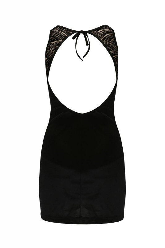 Bielizna Lara chemise black XXL/XXXL - Casmir