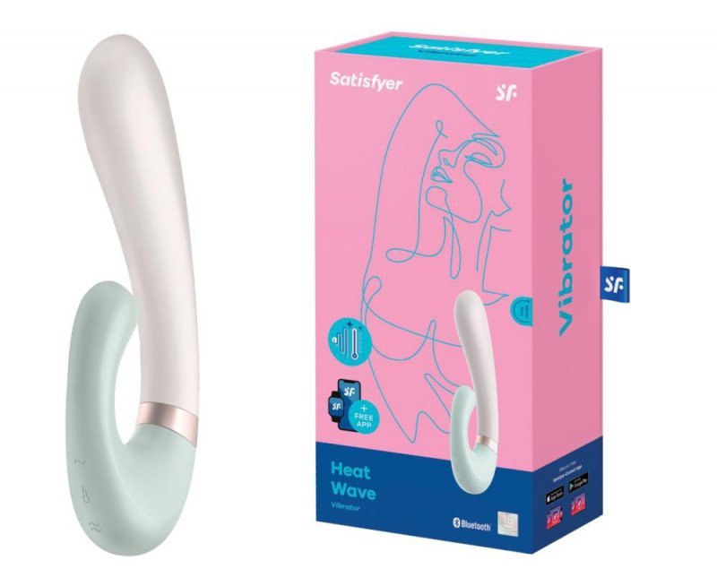 Wibrator damski grzejący Satisfyer Heat Wave - z aplikacją