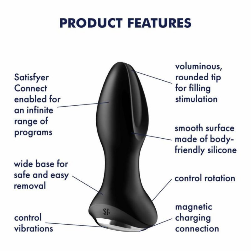 Korek analny wibracje rotacje Satisfyer Rotation Plug 2 - z aplikacją