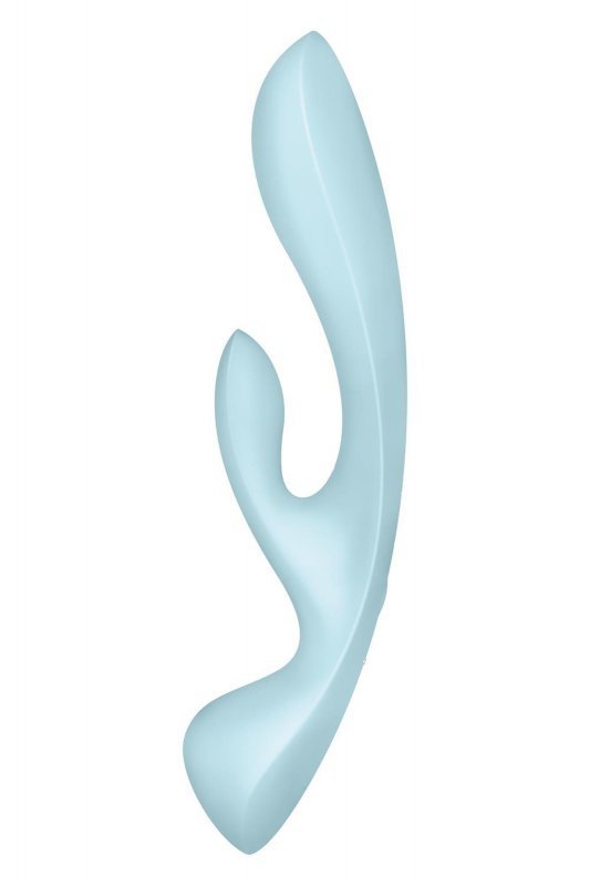 Masażer wibrator Satisfyer Triple Oh light blue