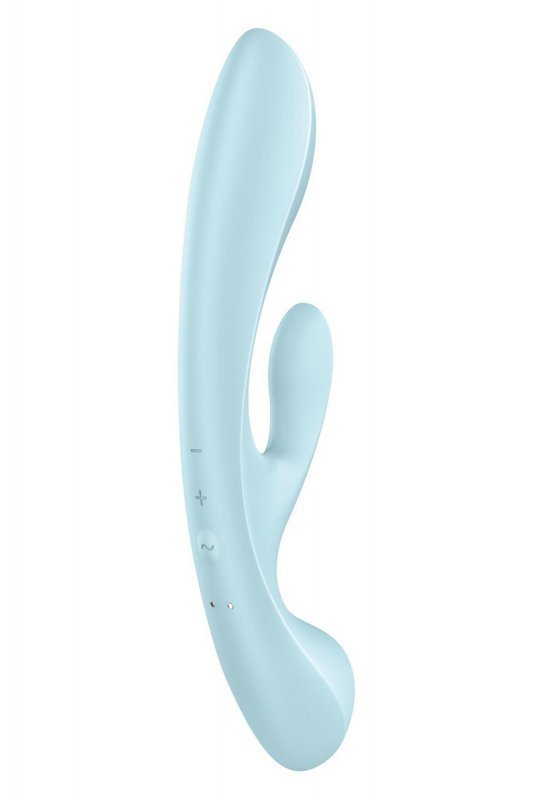 Masażer wibrator Satisfyer Triple Oh light blue