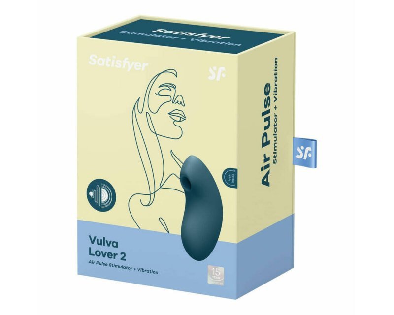 Masażer powietrzny do łechtaczki Satisfyer Vulva Lover 2 niebieski
