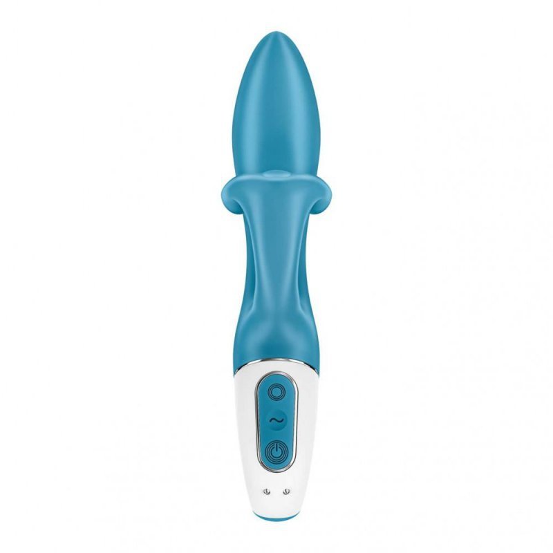 Wibrator z masażerem łechtaczki Satisfyer Embrace me turkusowy