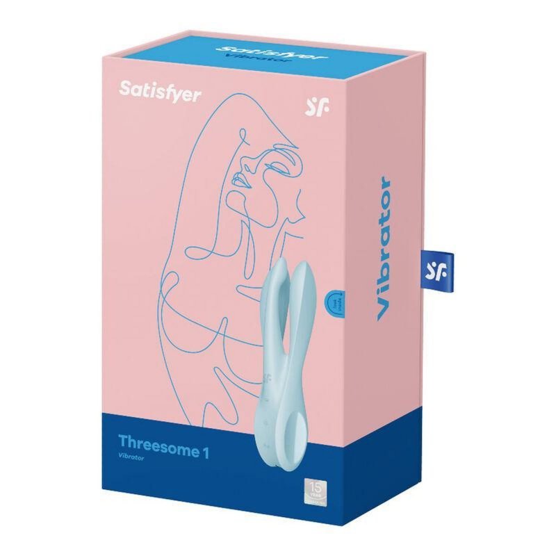 Masażer wielofunkcyjny Satisfyer Threesome 1 błękitny
