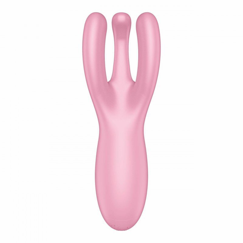Masażer pochwy i łechtaczki z aplikacją Satisfyer Threesome 4
