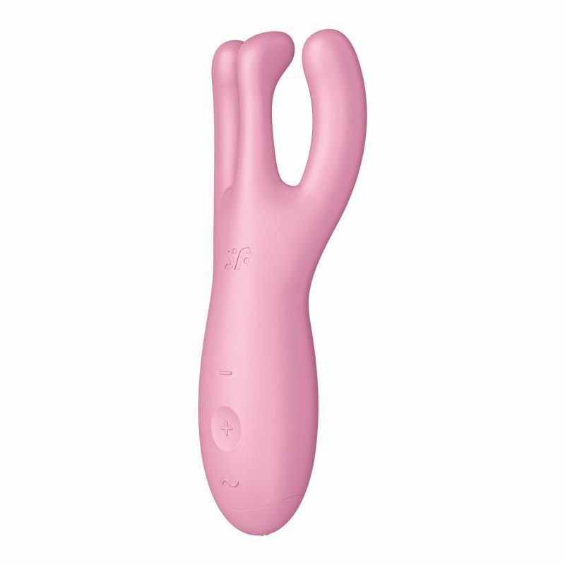 Masażer pochwy i łechtaczki z aplikacją Satisfyer Threesome 4