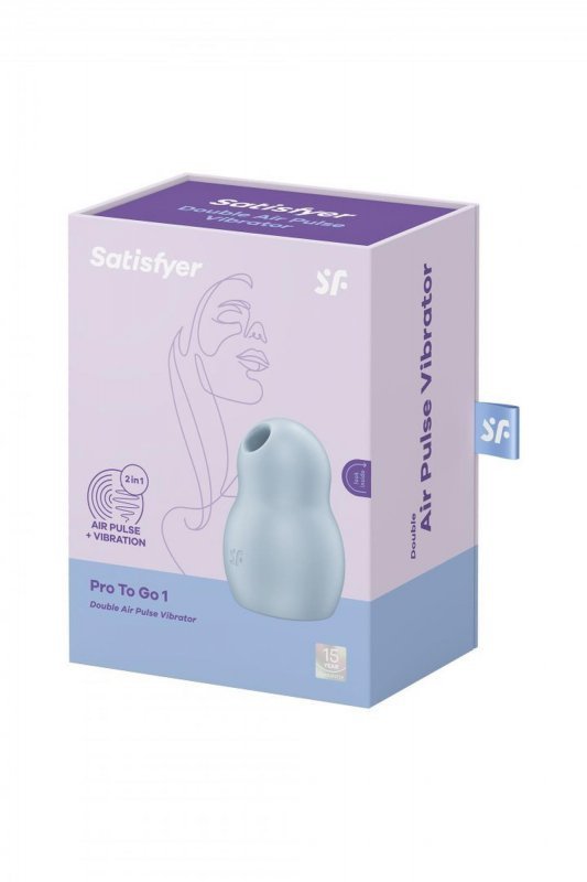 Masażer ssący powietrzny Satisfyer Pro To Go 1 niebieski